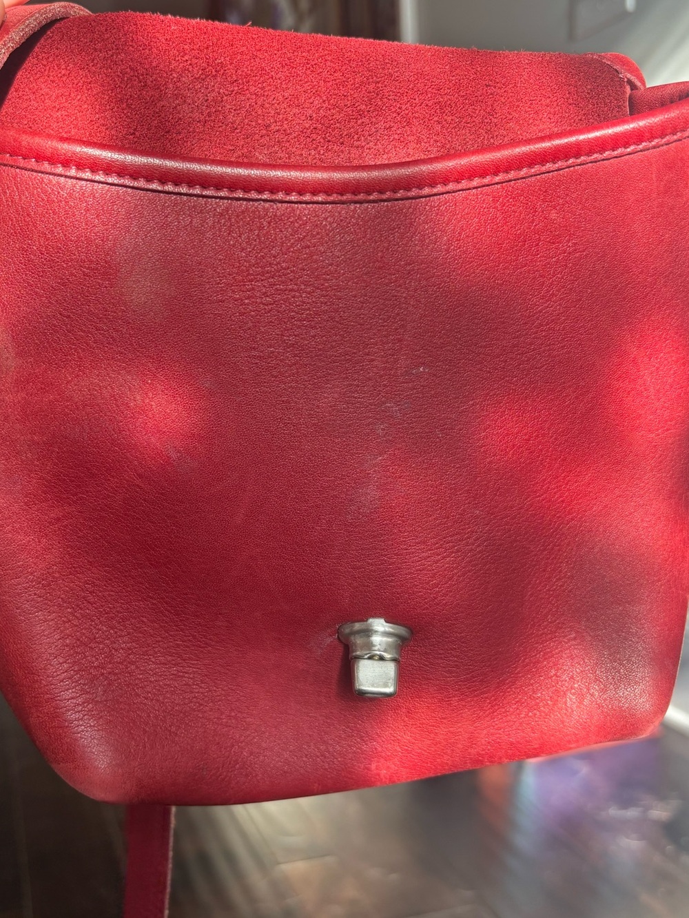 Coach vintage legacy red crossbody purse 9076 - Picture 8 of 10